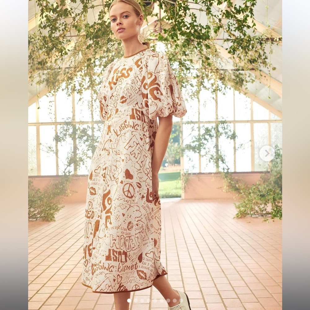 Zimmerman linen midi dress size 3